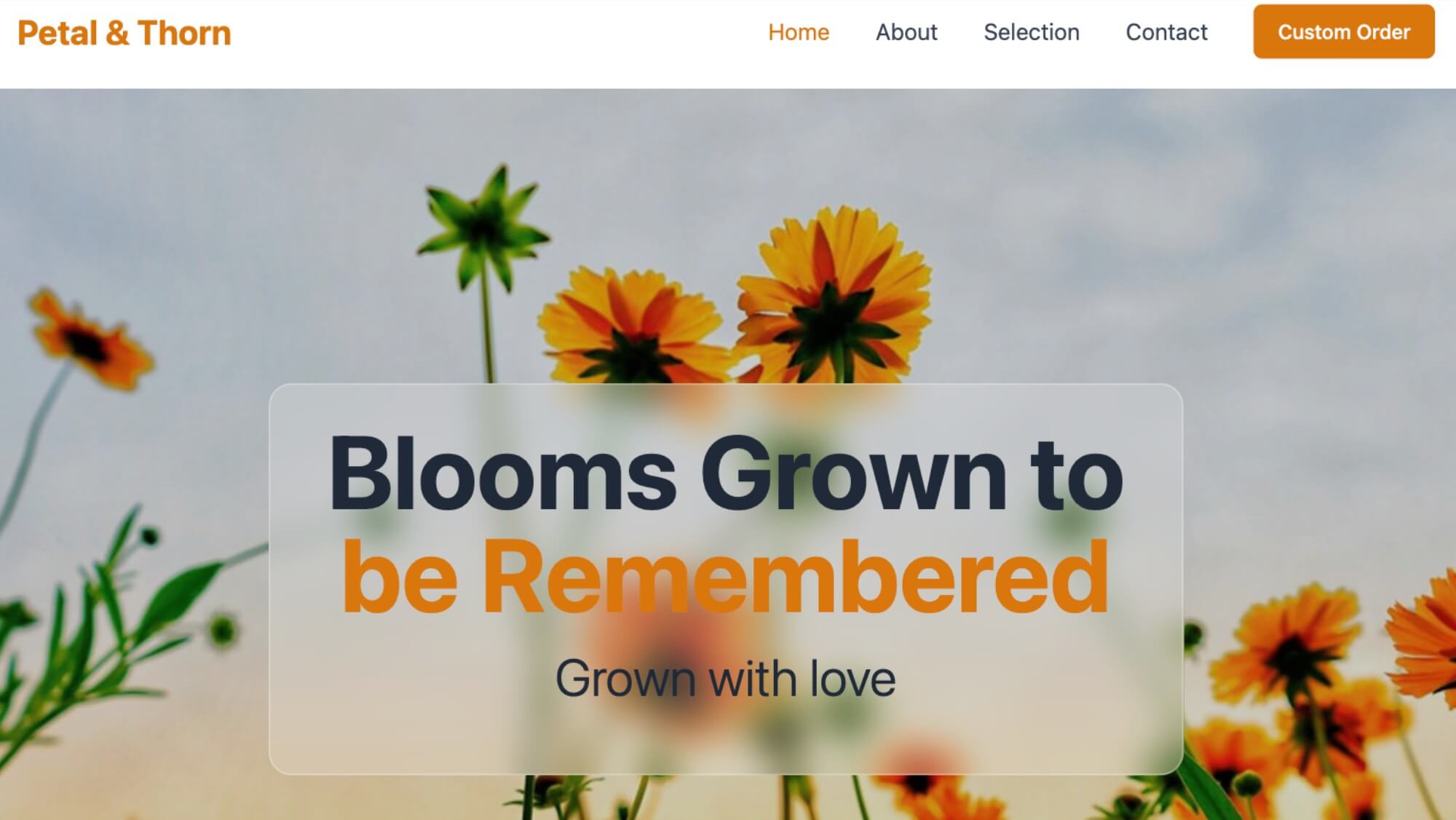 Golden Hour Website Template